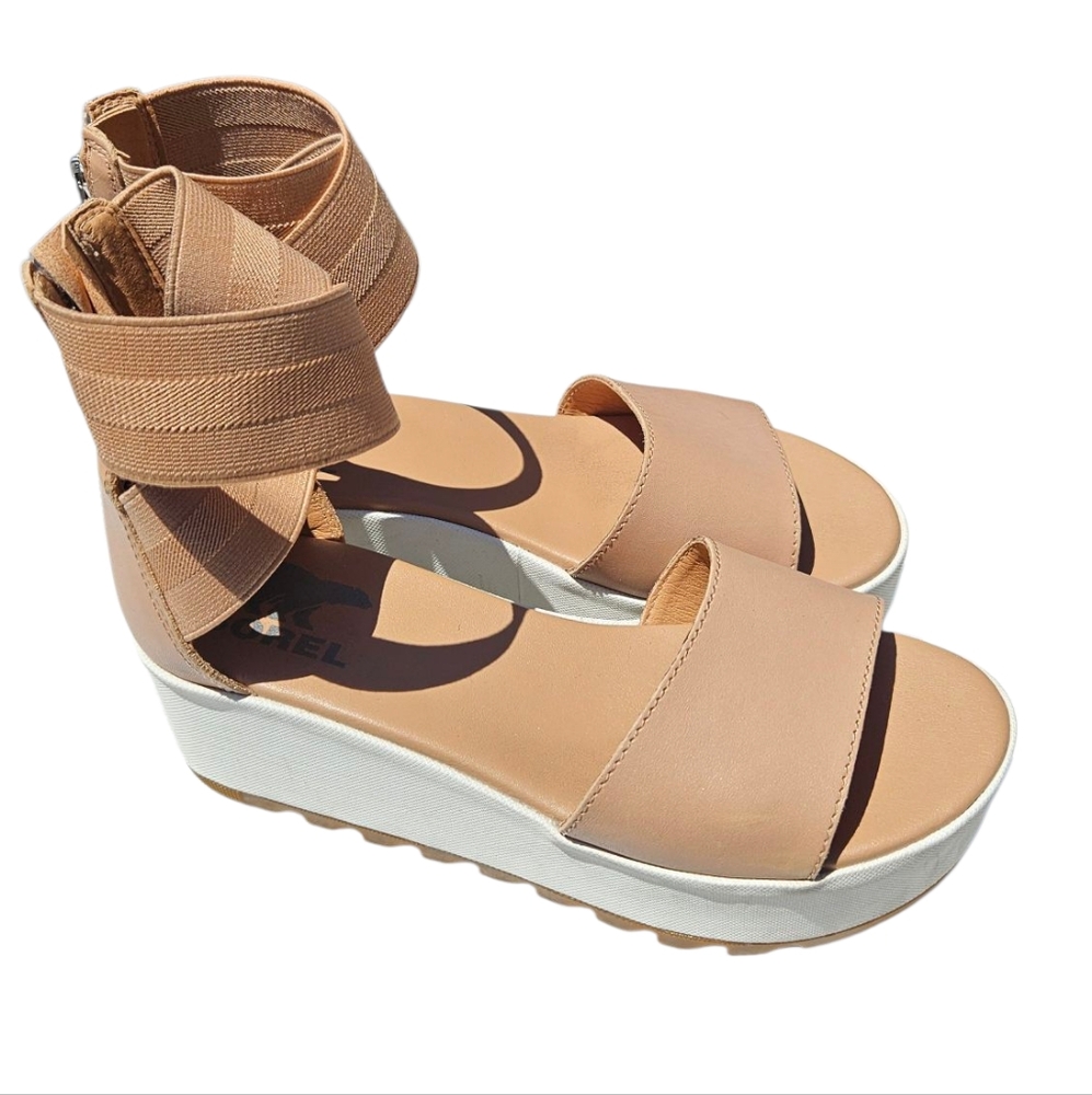 Sorel Cameron Flatform Leather Platform Sandal